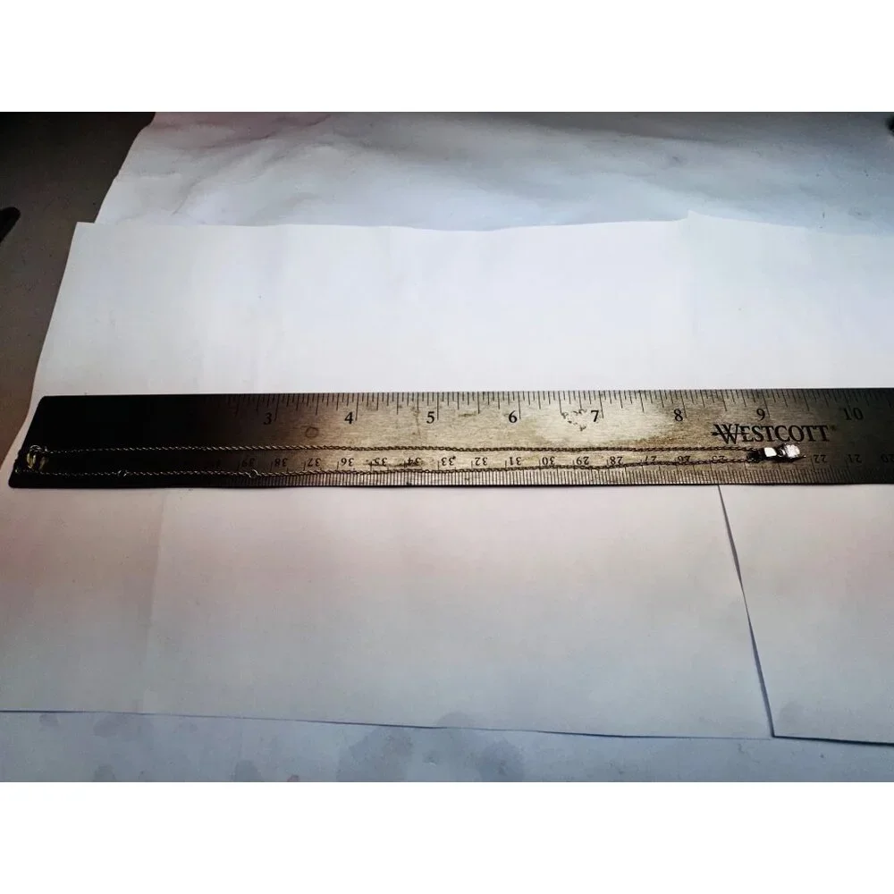 Pandora 18” Sterling Silver Necklace w Princess Cut Pendant 925 ALE Estate - Picture 6 of 10